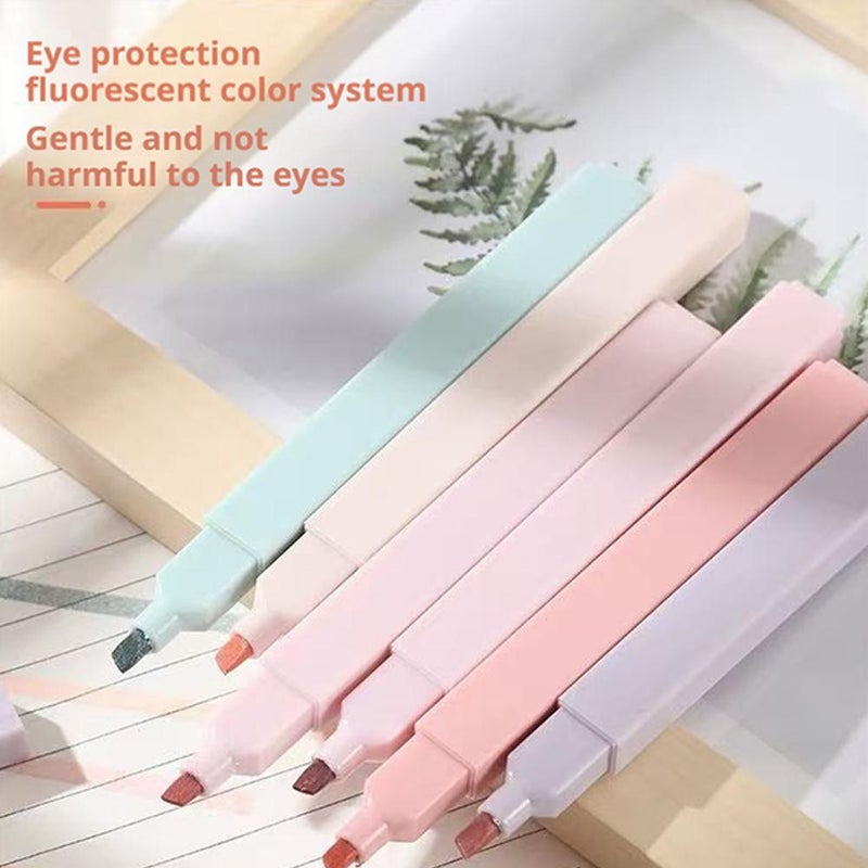 12 Pcs Highlighters Assorted Colors - 12Colors Plastic Bible Highlighter Chisel Tip Cute Highlighters Aesthetic No Bleed Highlighter Pens for Journaling Planner Notes Supplies - Image 4